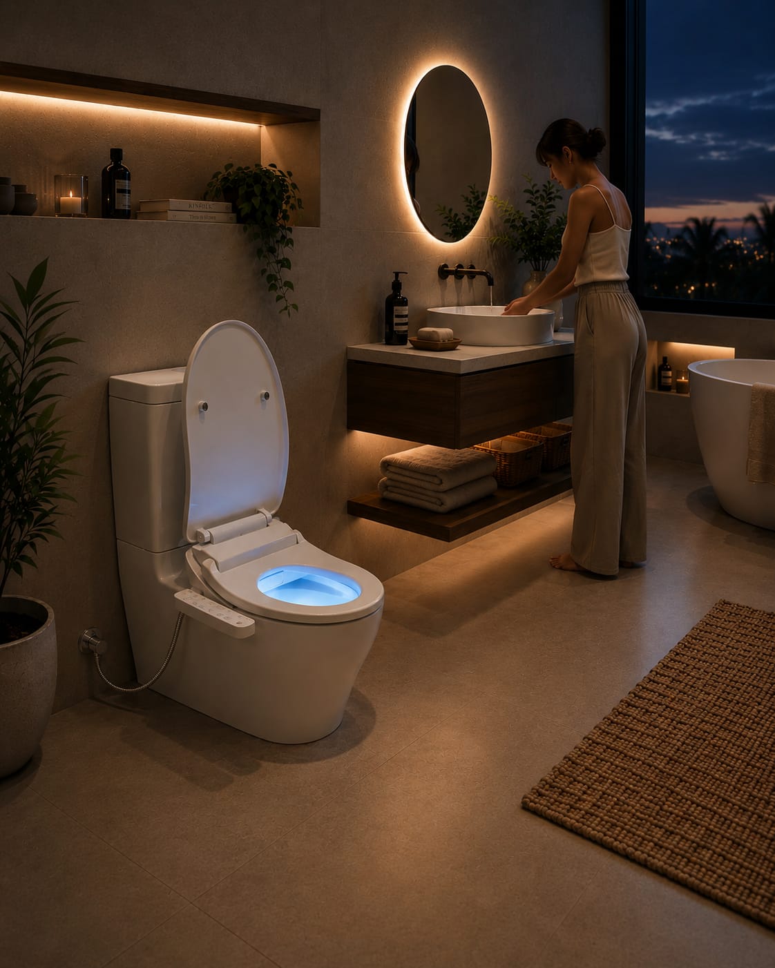 PH71: Pure Habitats Modern Smart Bidet Seat – WaterMark Certified